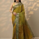 Green Woven Design Banarasi Silk