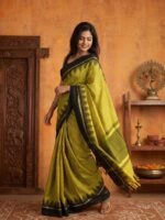 Sico Gadwal checks Rudraksham Temple Border Saree