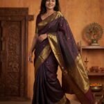 Soft Silk Mango Zari Border Saree