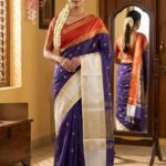 Soft Silk Ganga Jamuna Border Saree