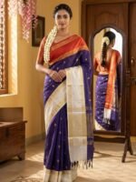 Soft Silk Ganga Jamuna Border Saree